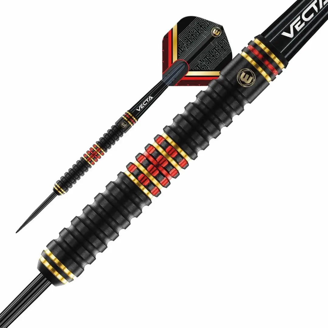 Winmau Valhalla Dual Core Dartpijlen - 3 Stuks - Rood/Zwart/Goud