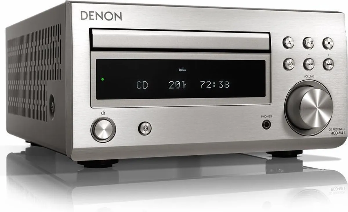 Denon D-M41 Home Audio-minisysteem 60W - Zilver/Zwart