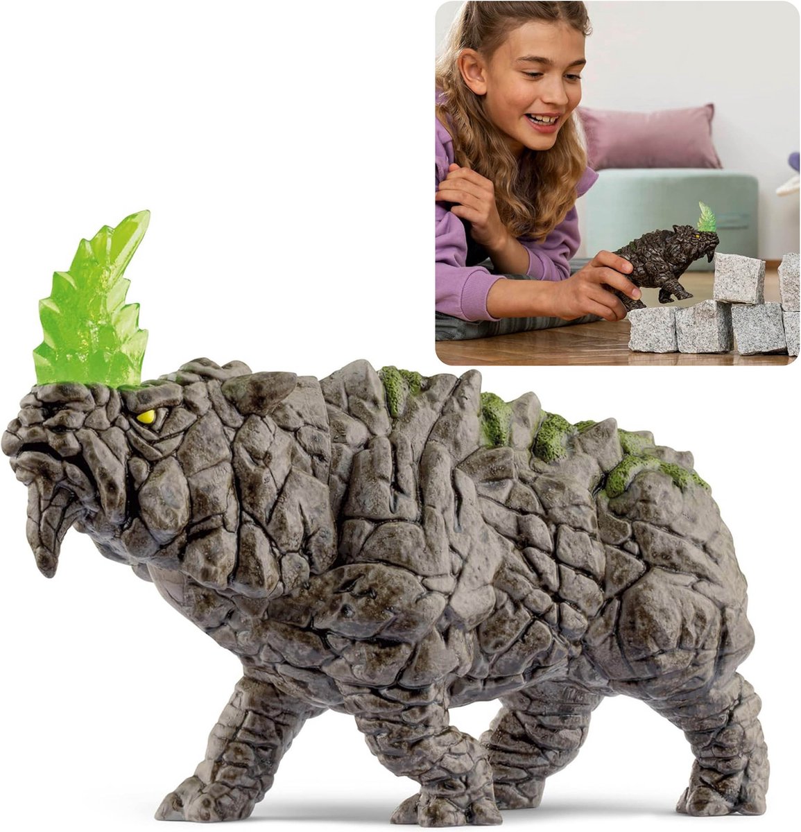 SLH70157 Schleich Eldrador - Strijdneushoorn, Figuur voor kinderen 7+
