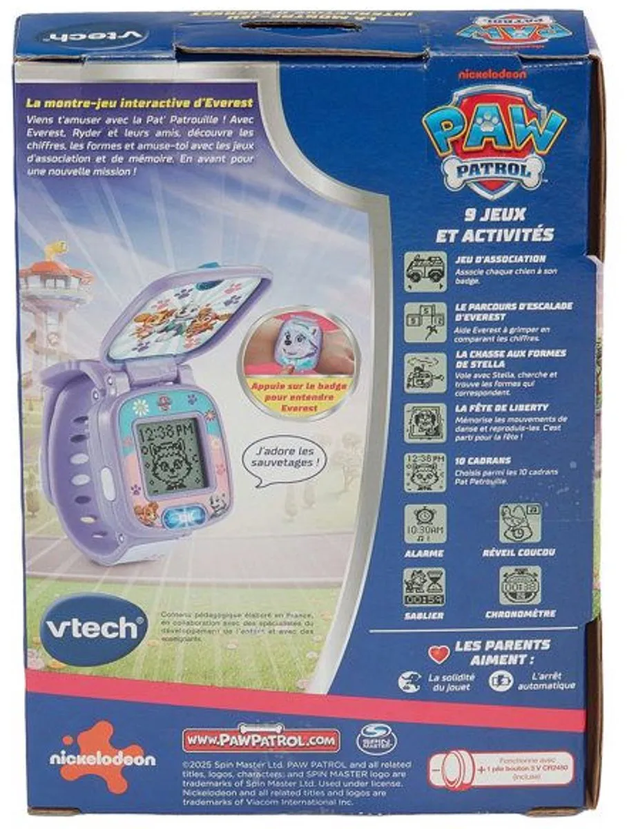 Vtech Paw Patrol Everest Game Watch - 80-591705 - Paars