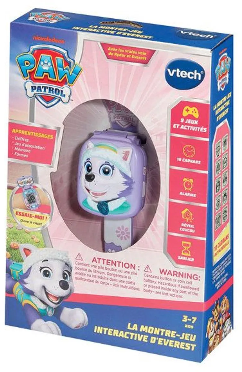 Vtech Paw Patrol Everest Game Watch - 80-591705 - Paars