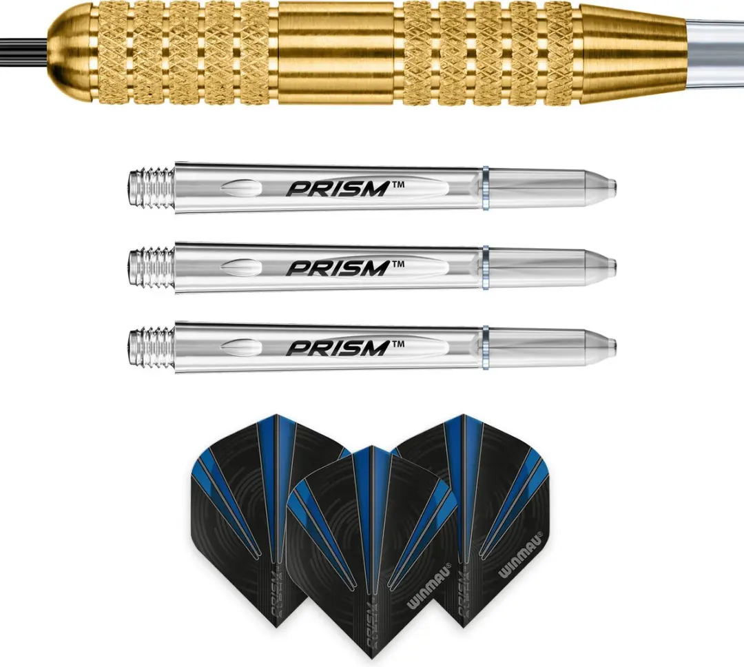 Winmau Neutron 3 Brass Dartpijlen - 3 Stuks - Goud - afbeelding 6 van 6