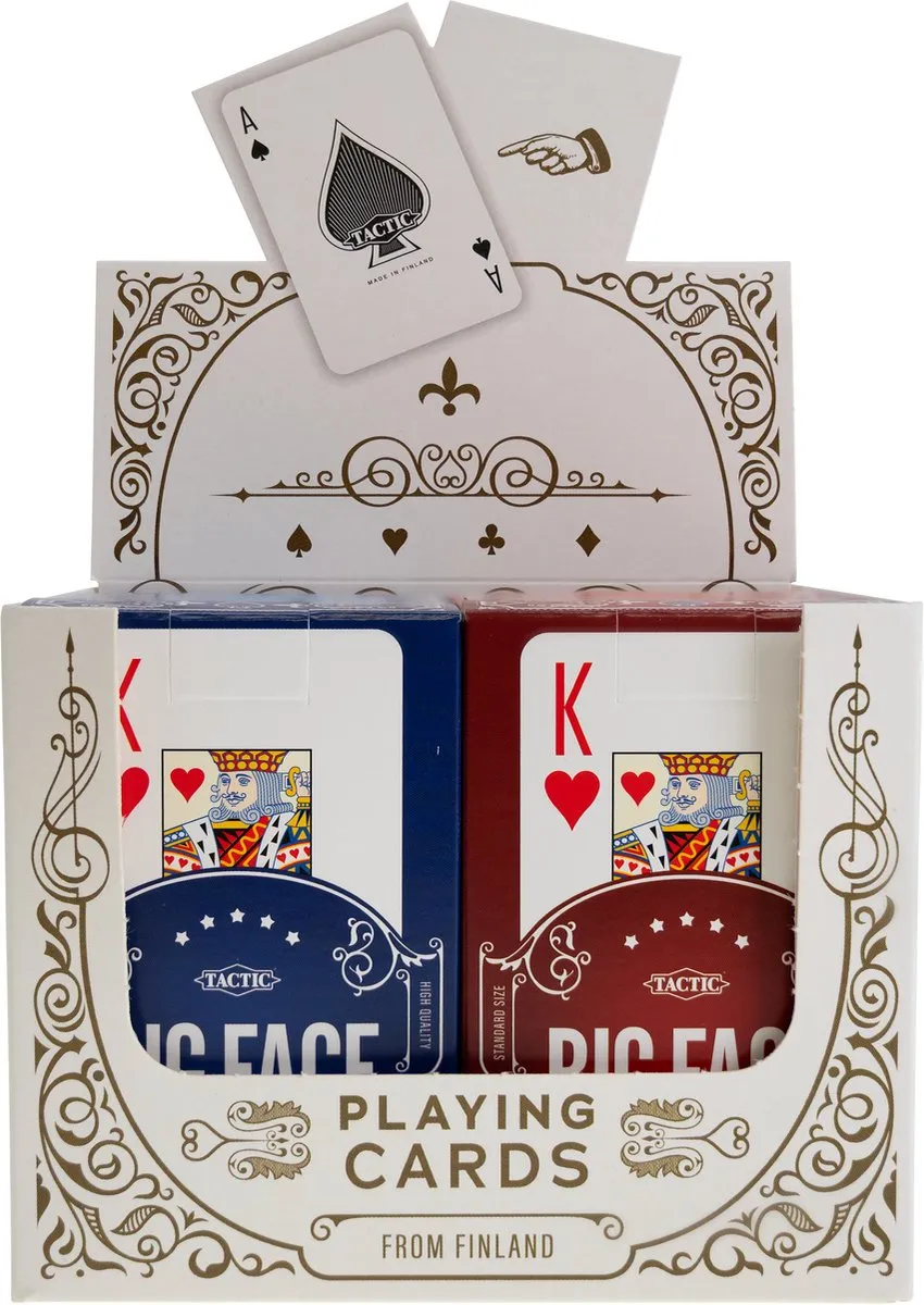 Tactic Big Faces Speelkaarten 03083