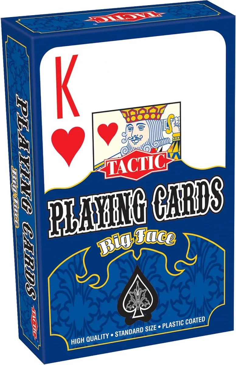 Tactic Big Faces Speelkaarten 03083