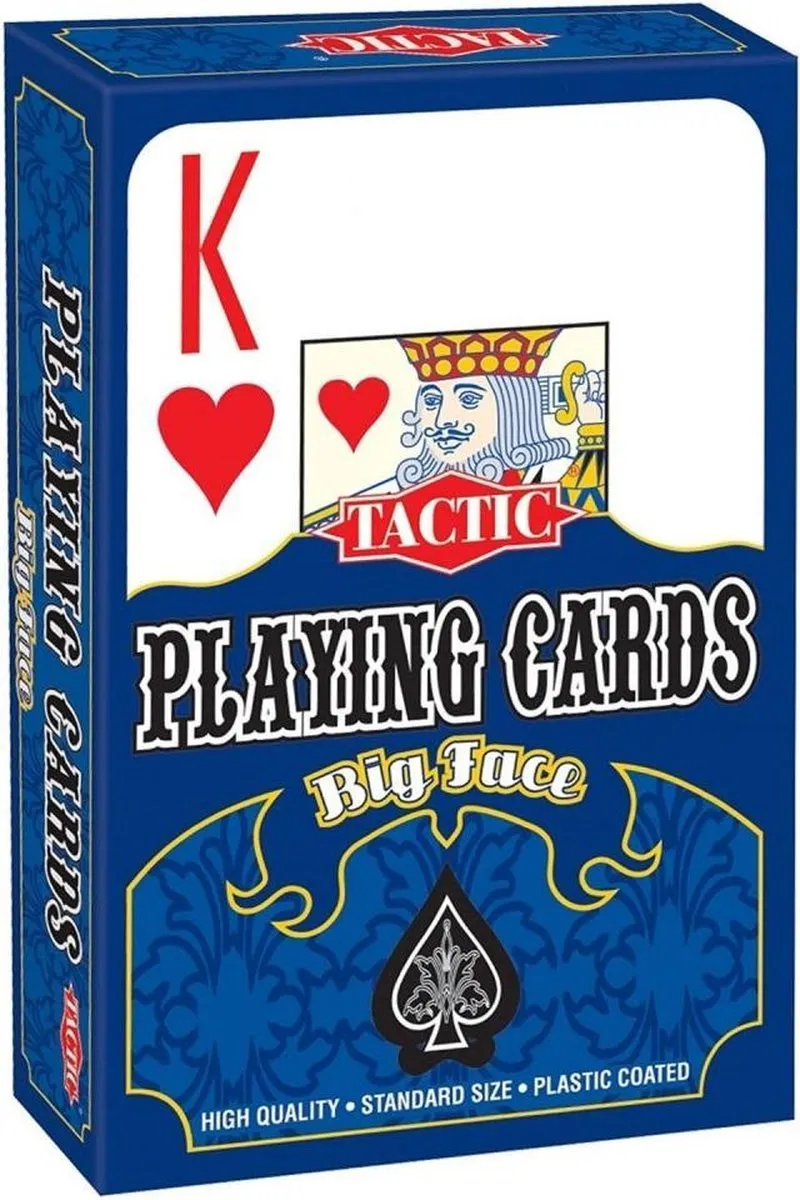 Tactic Big Faces Speelkaarten 03083