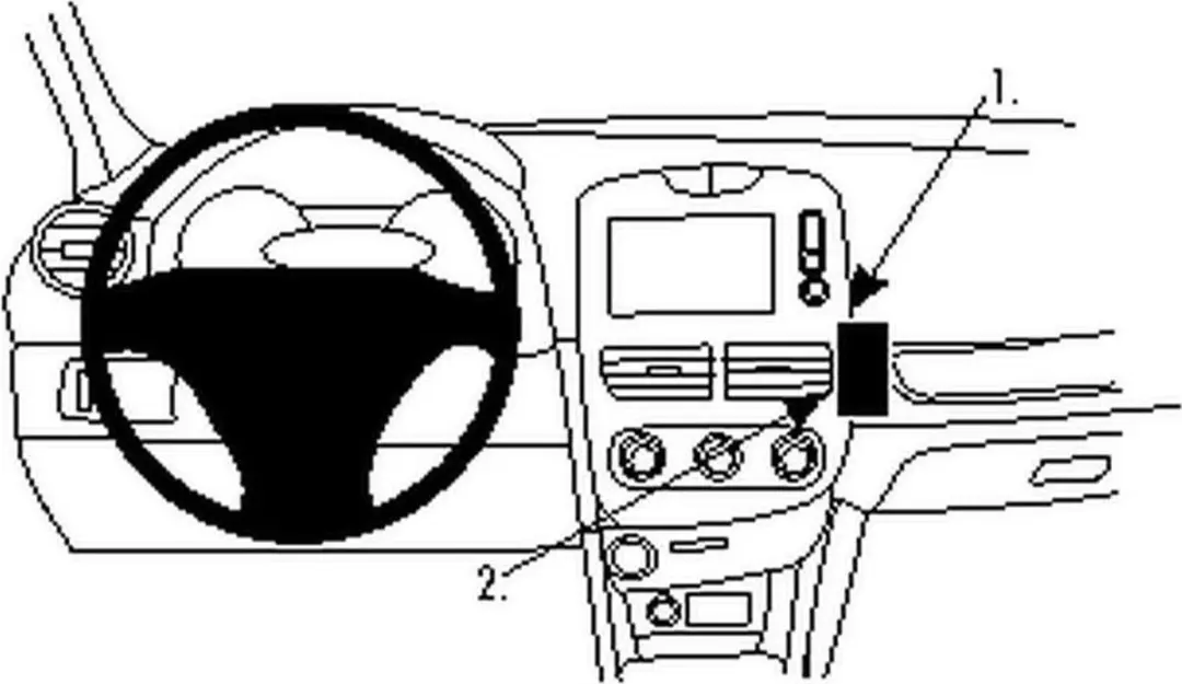 Brodit ProClip 854859 Houder - Renault Clio IV 2013-2016 - Zwart