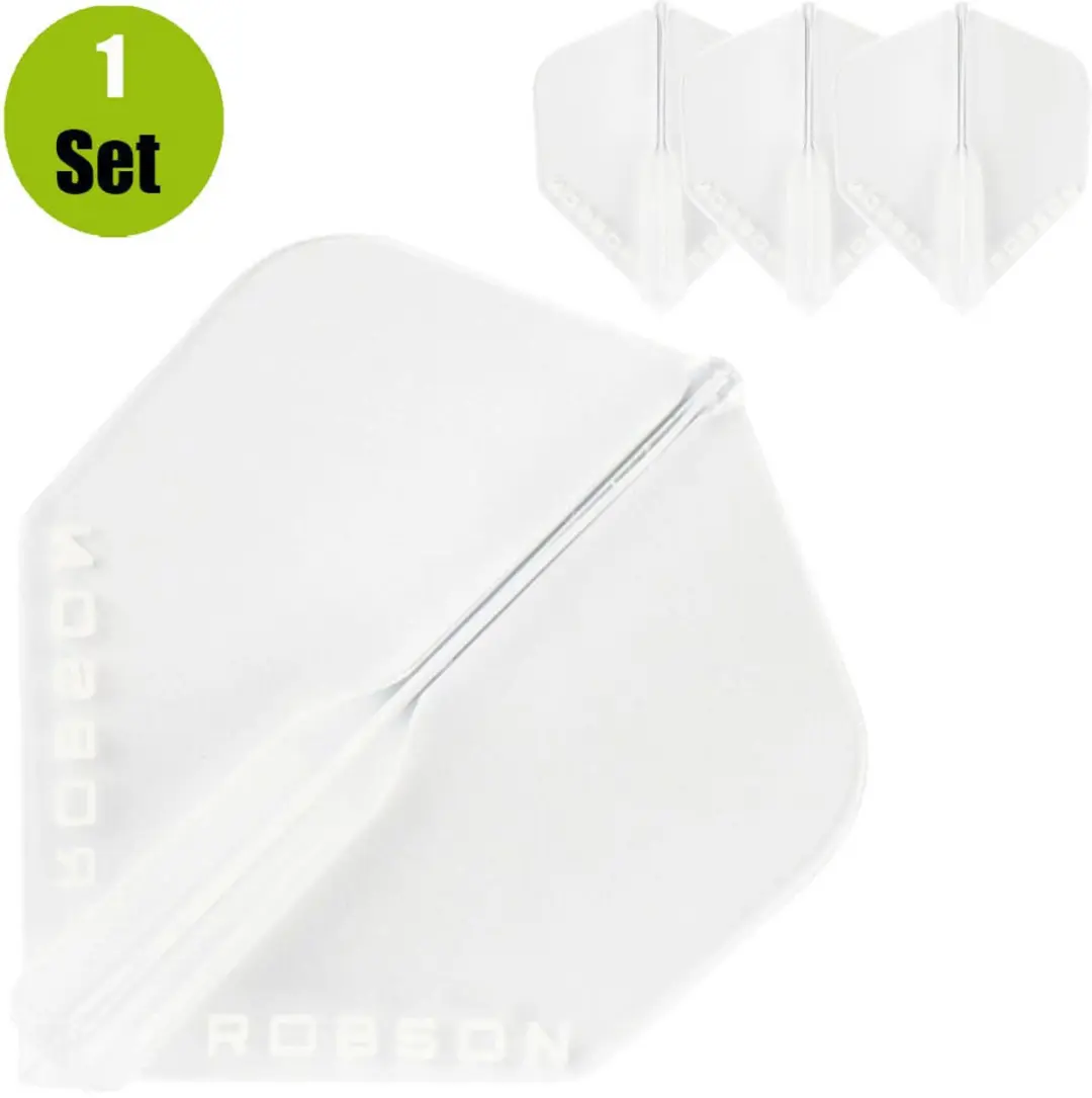 Bull's Robson Plus Dart Flights Transparant - 3 Stuks
