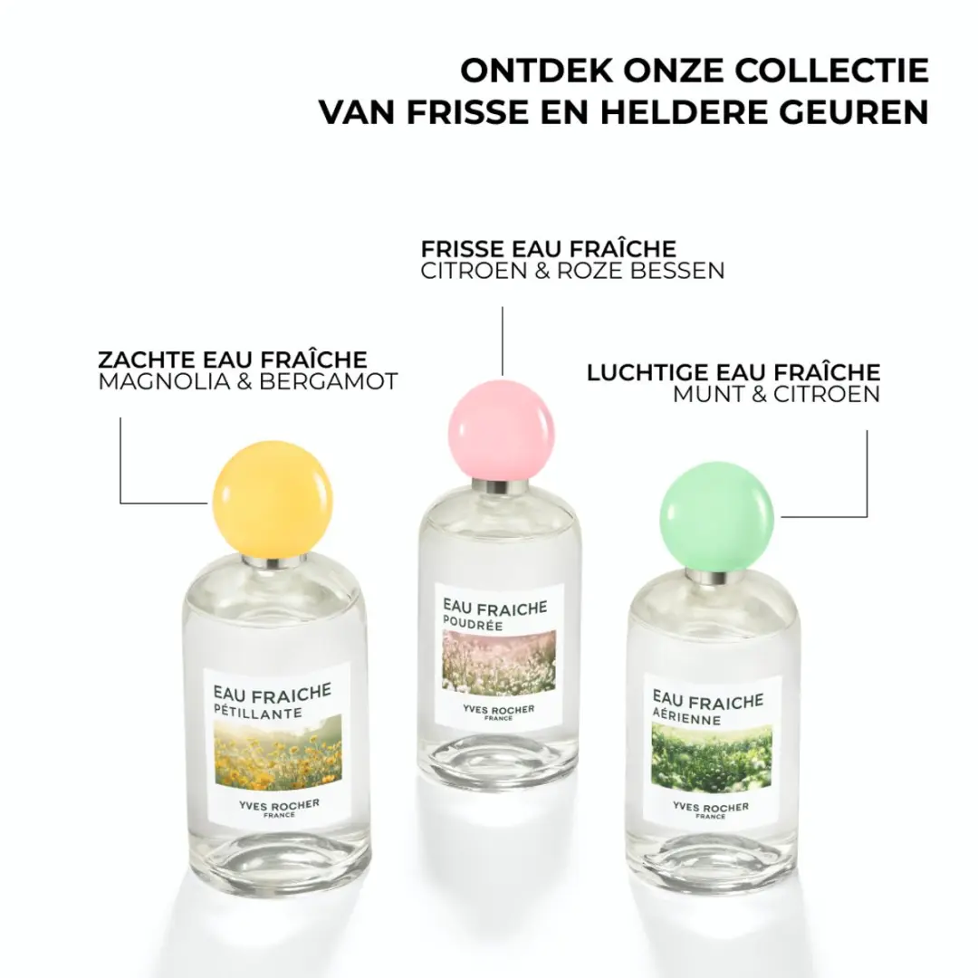 Yves Rocher Eau Fraîche Poudrée Damesparfum - Magnolia & Bergamot 100ml