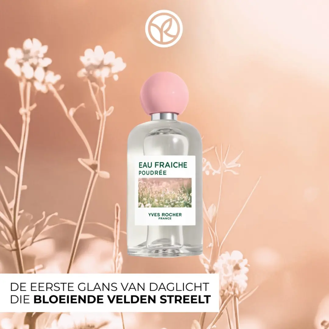 Yves Rocher Eau Fraîche Poudrée Damesparfum - Magnolia & Bergamot 100ml