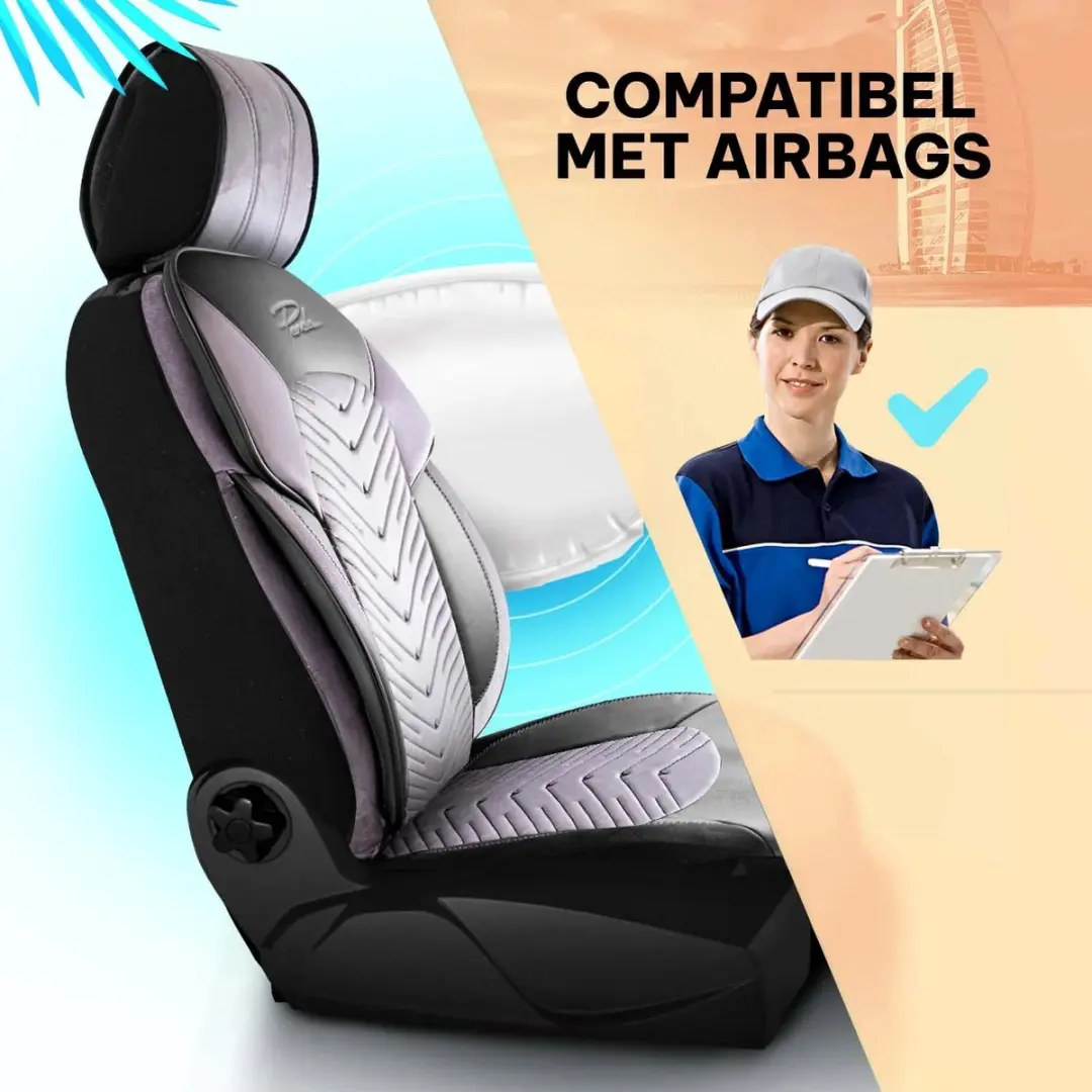 Panda Stoelhoezen Suzuki Wagon R+ 1997-2008 - Blauw - Veloursstof