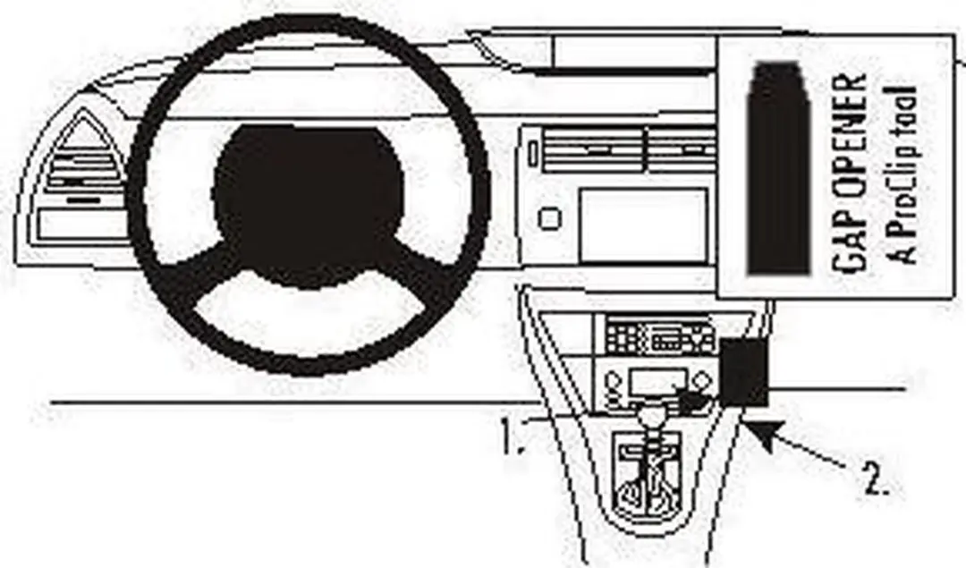 Brodit ProClip Citroen C4 Houder - Zwart