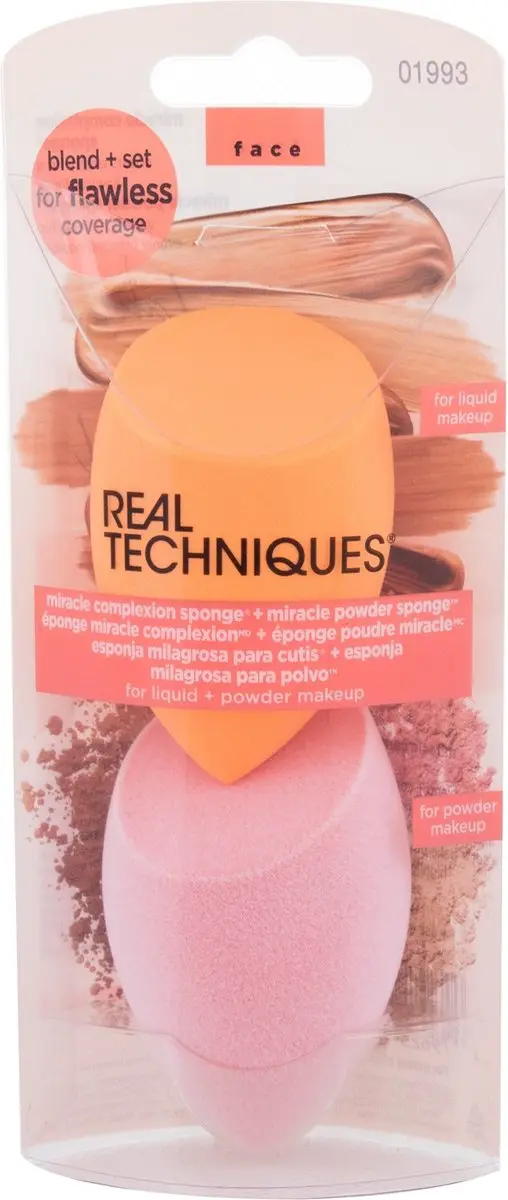 Real Techniques Miracle Complexion Sponge + Miracle Powder Sponge 2pcs