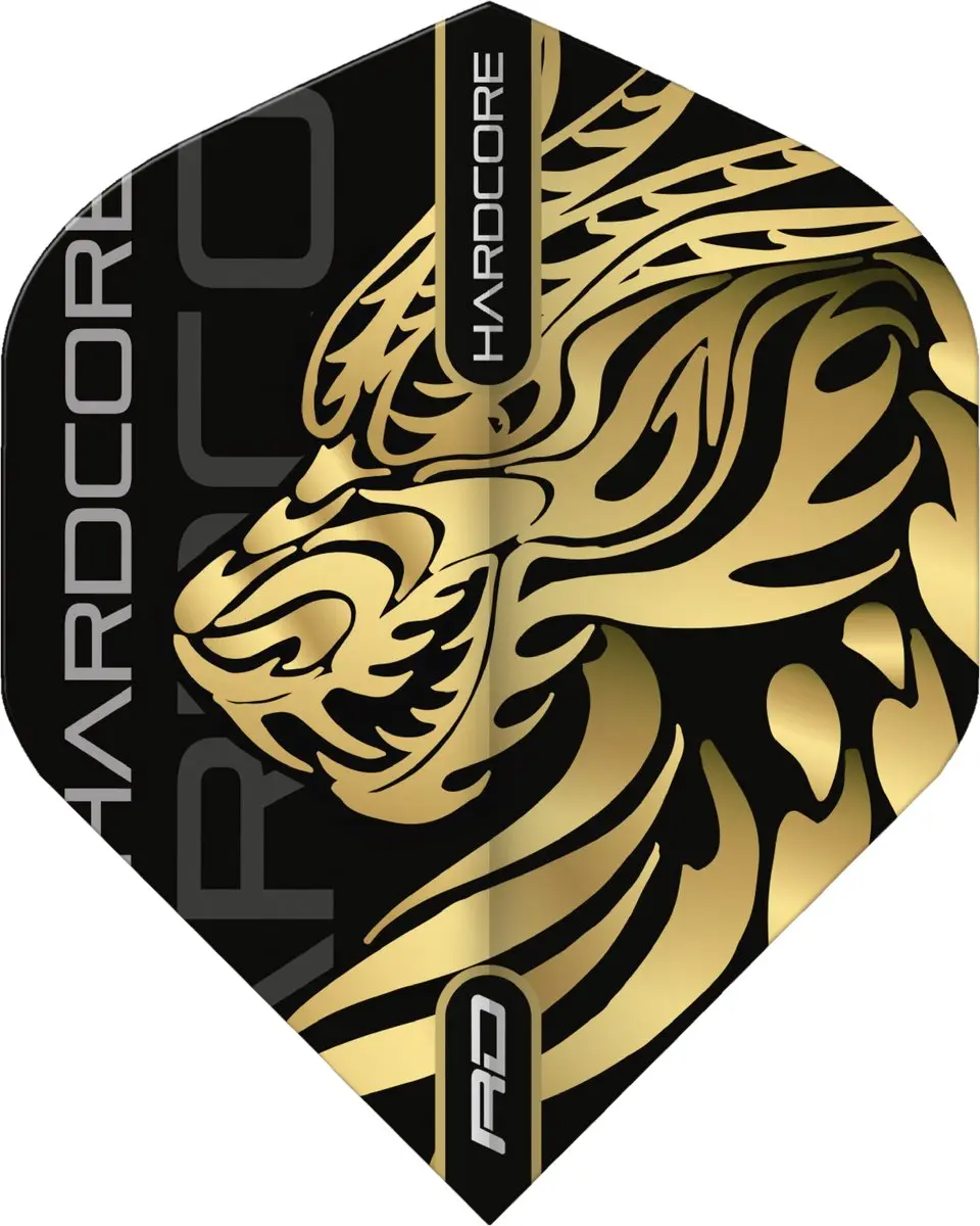 Red Dragon Jonny Clayton Hardcore Dragon Gold Dart Flights - 3 Stuks