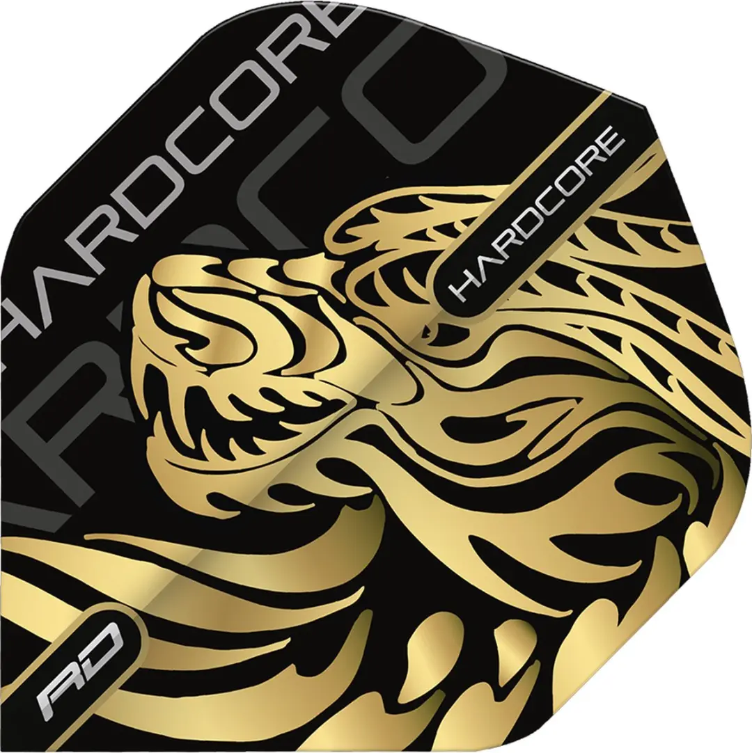 Red Dragon Jonny Clayton Hardcore Dragon Gold Dart Flights - 3 Stuks
