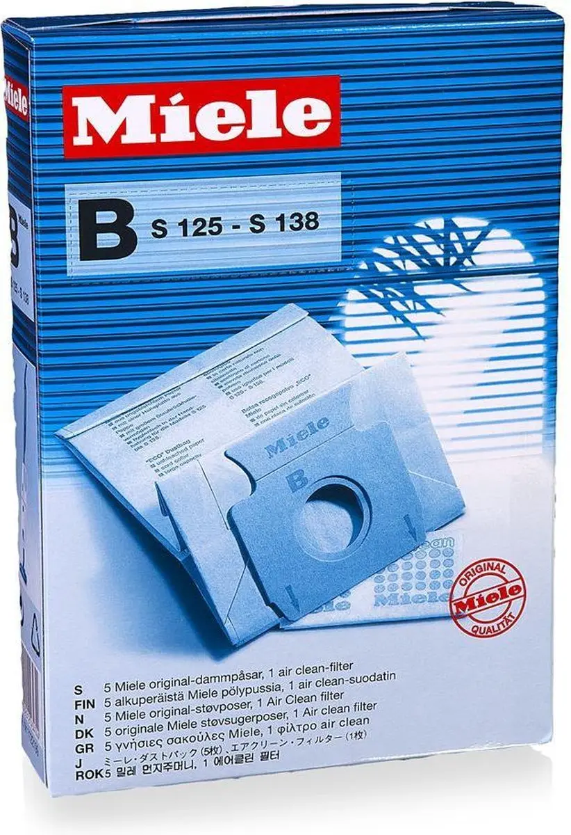 Miele Stofzuigerzakken Type B - 5 Stuks