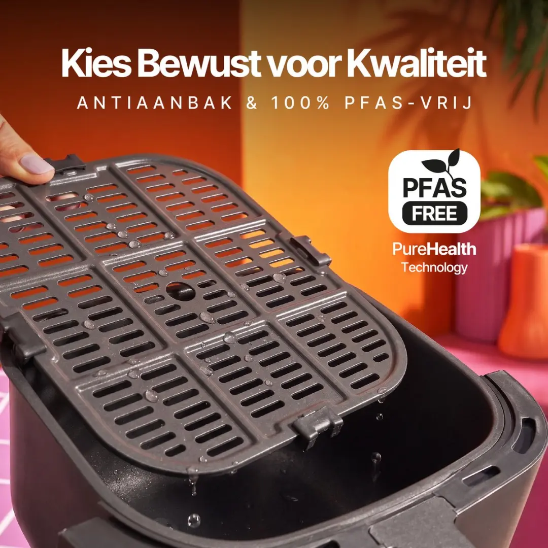 SEEGER Airfryer SteamFry XXL 7L - 1700W - 8 Programma's - Zwart