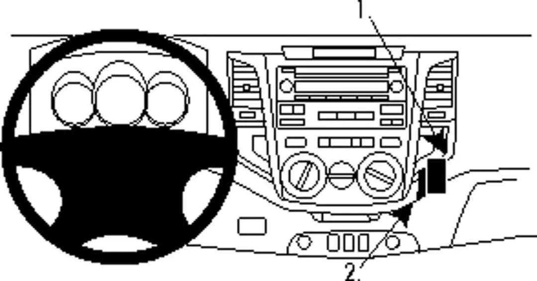 Brodit ProClip 854746 Toyota HiLux Houder - Zwart