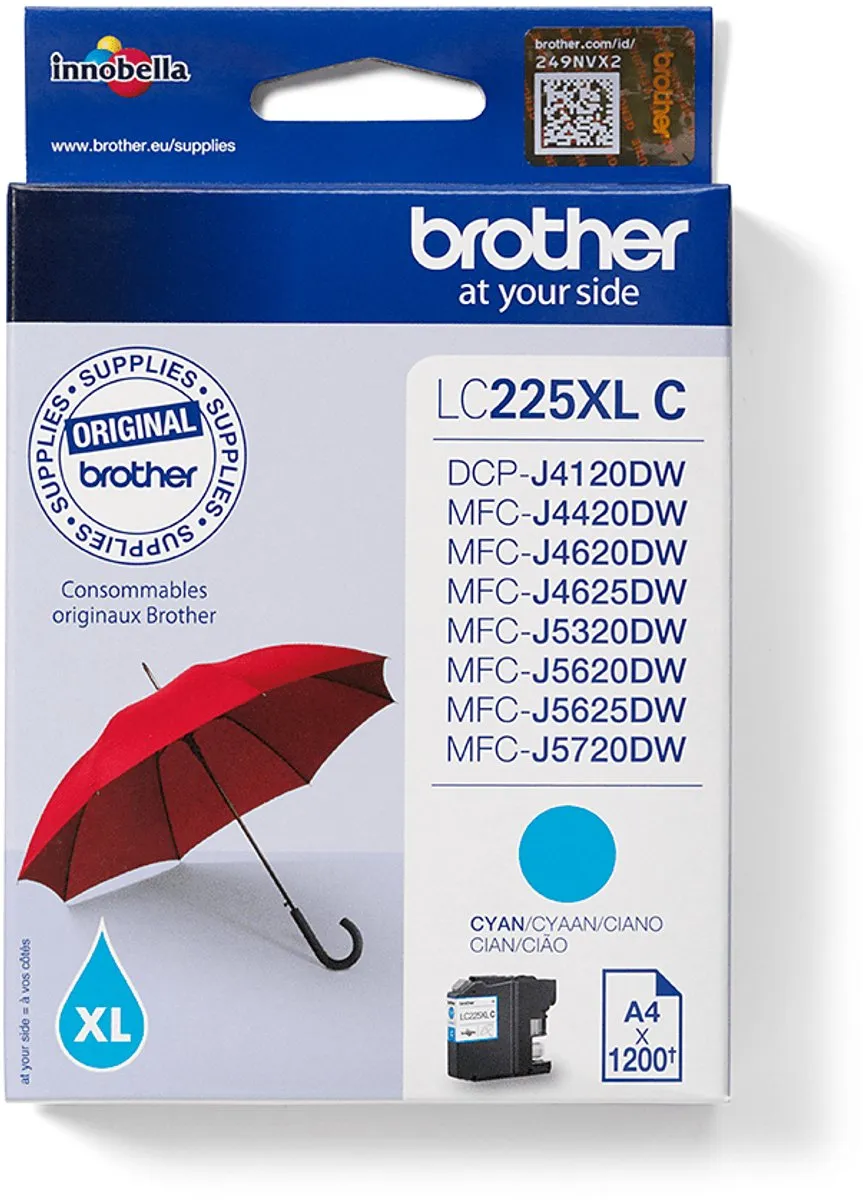 Brother LC225XLC Inktcartridge