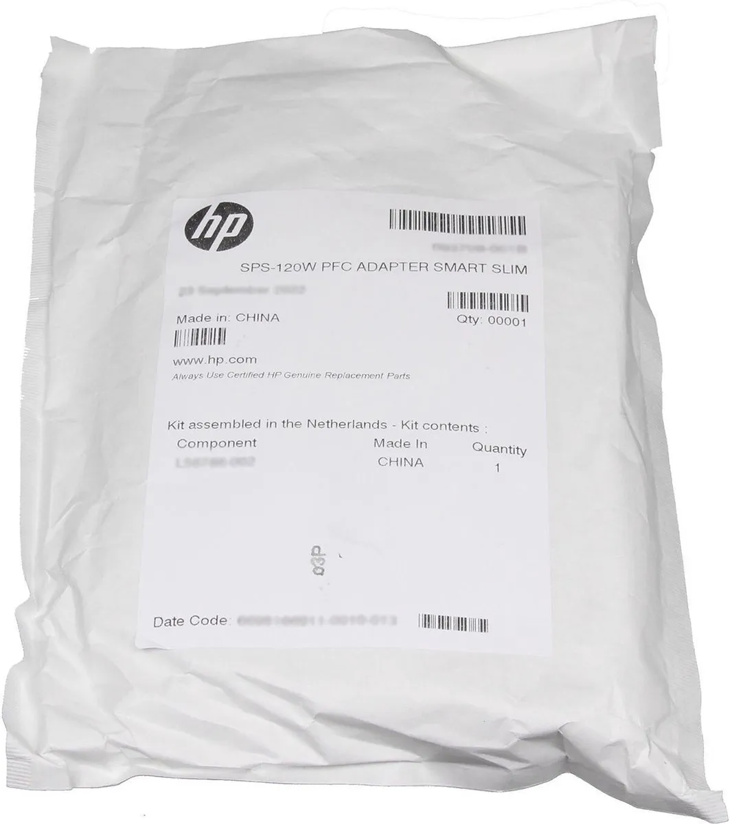 HP 608426-001 Oplader 120W - Zwart
