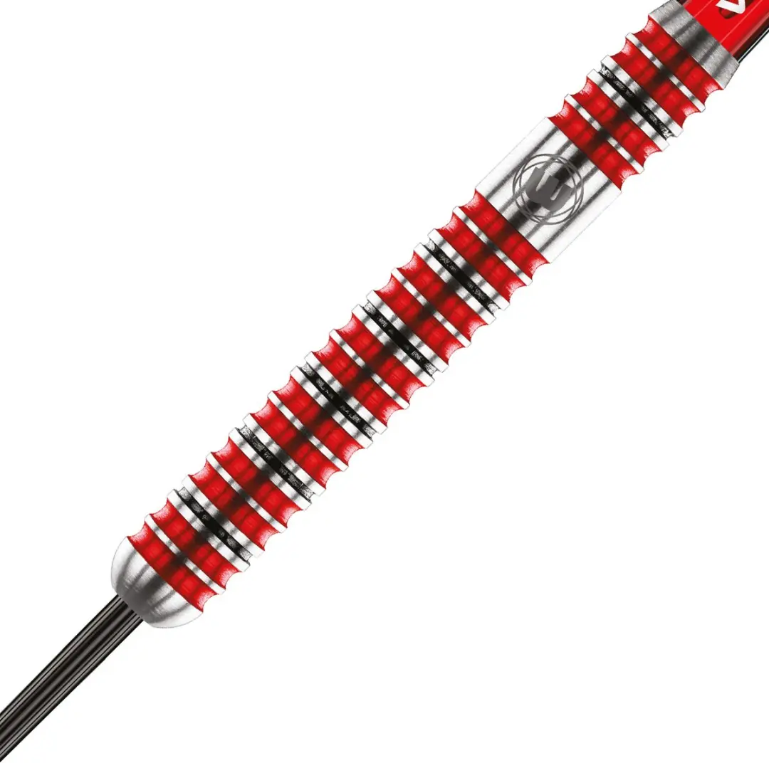 Winmau Diablo Parallel Dartpijlen 3 Stuks - Rood/Zilver