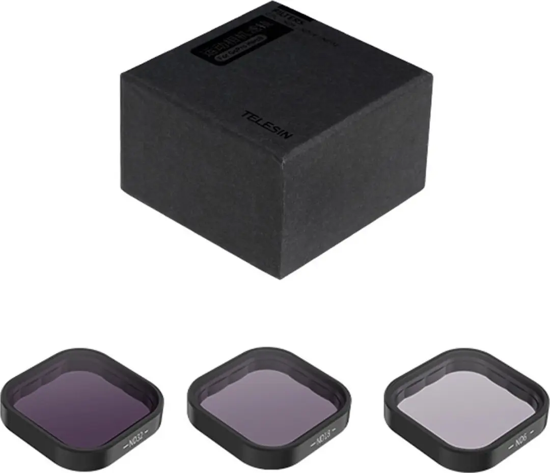 Telesin PRO SERIES ND8/ND16/ND32 Lens Filterset - 3x ND Filters - GoPro 9/10/11
