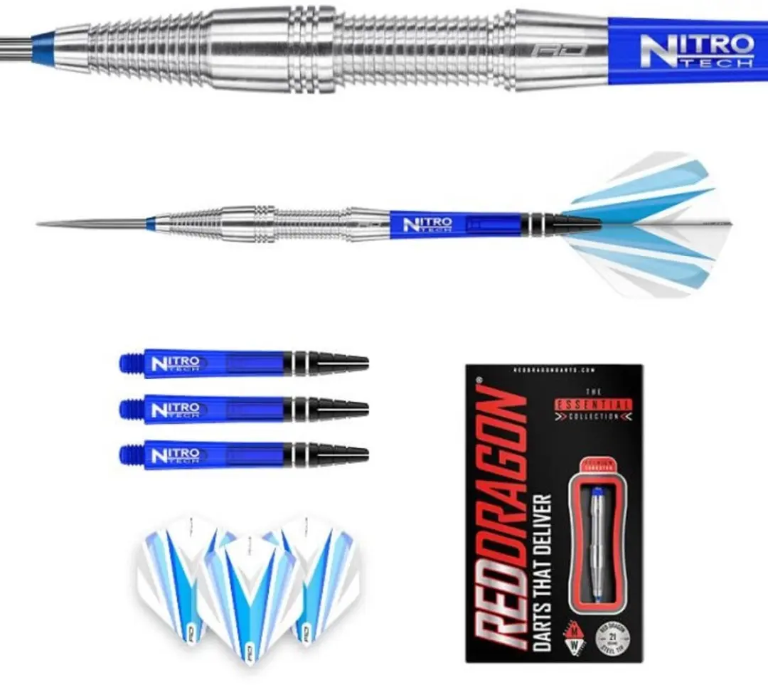 Red Dragon Scorpion 85% Dartpijlen 3 Stuks - ZilverBlauw