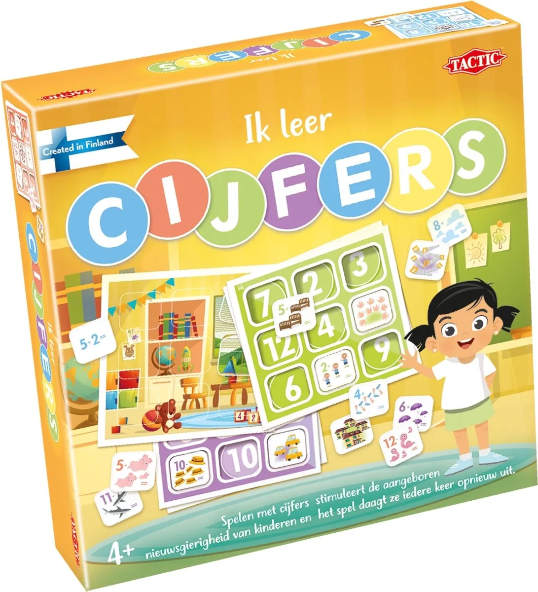 Tactic Ik Leer Cijfers Bordspel - 1 tot 4 Spelers