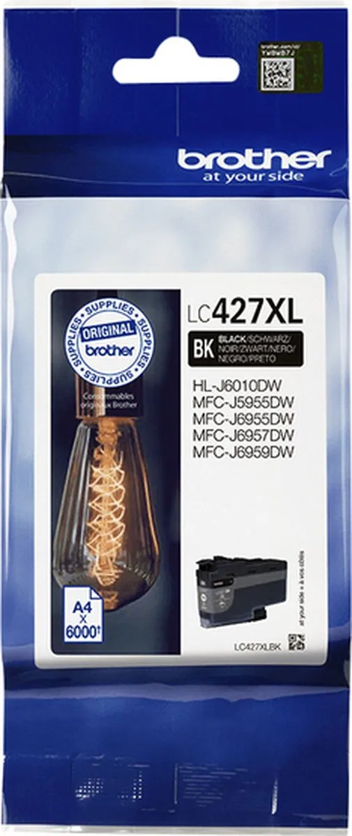 Brother LC-427XLBK Inktcartridge - Zwart - afbeelding 2 van 2
