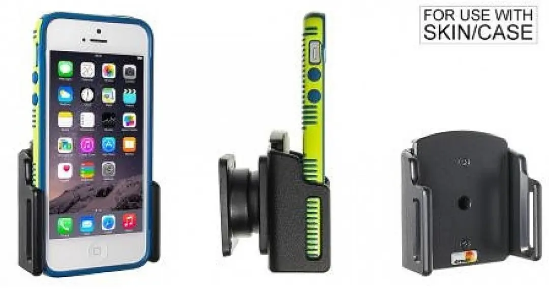 Brodit iPhone 5/12 Mini/13 Mini/SE Houder - Zwart - Swivelmount