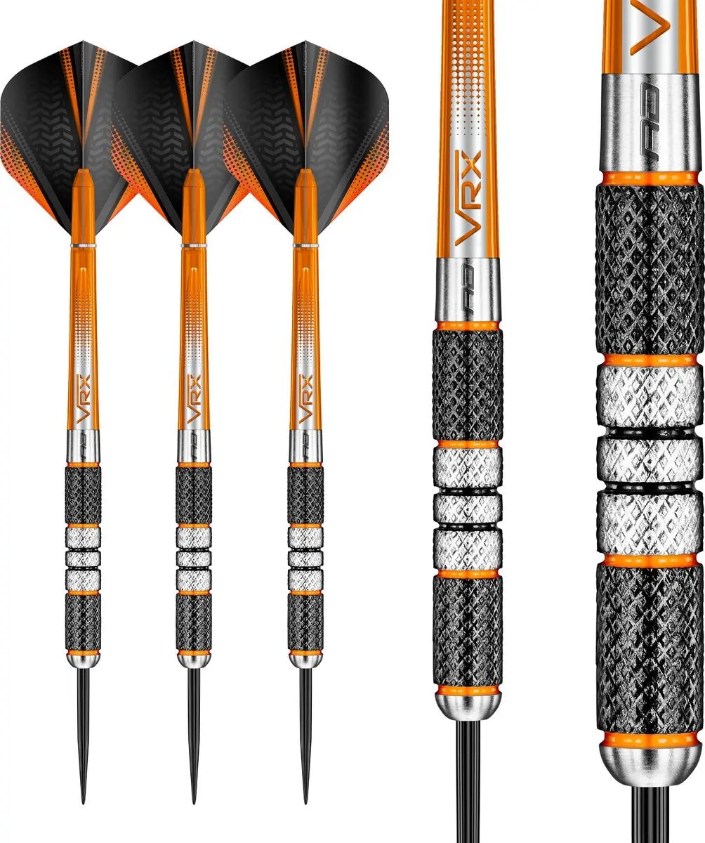 Red Dragon Amberjack 2 Dartpijlen - 3 Stuks - ZwartOranjeZilver - afbeelding 2 van 6