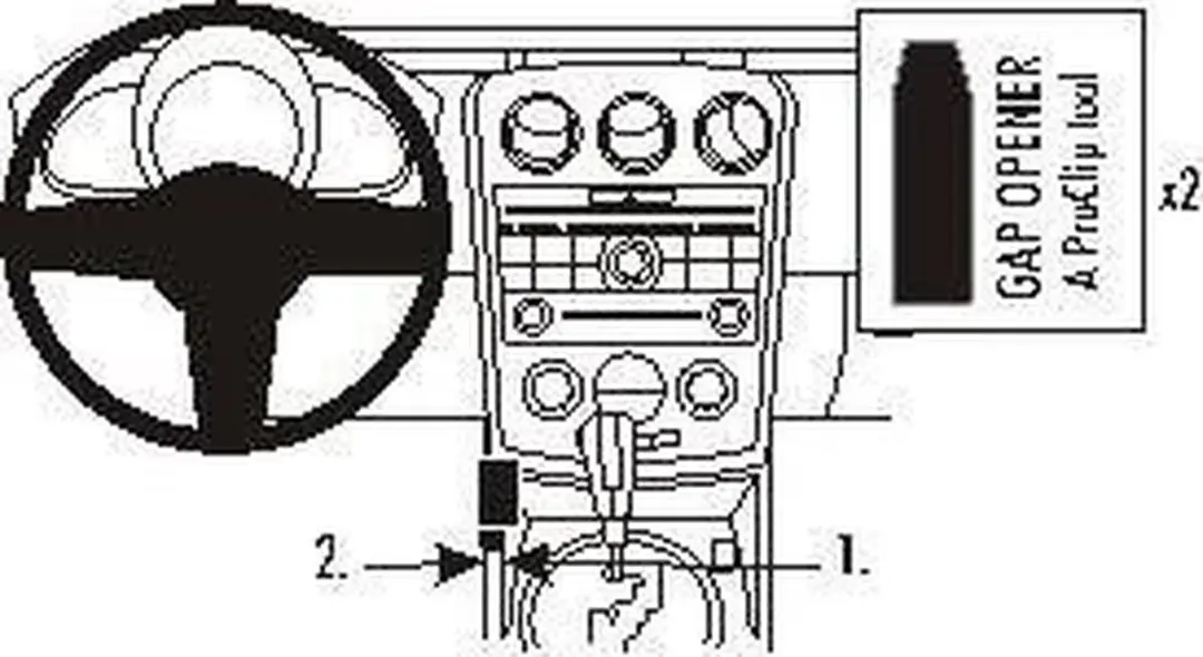 Brodit ProClip 833937 Mazda CX-7 Consolehouder