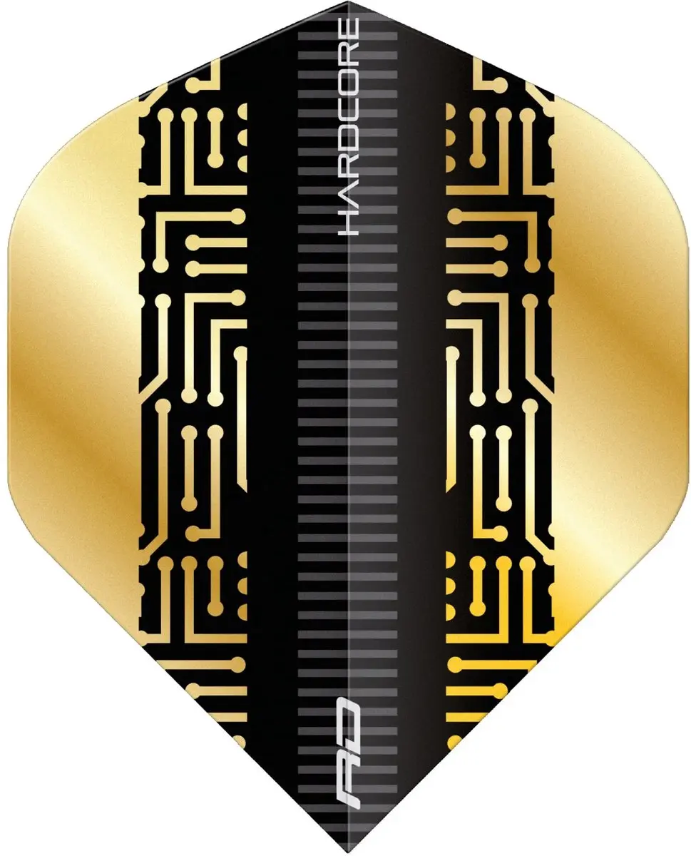 Red Dragon TF6830 Dart Flights - Goud & Zwart