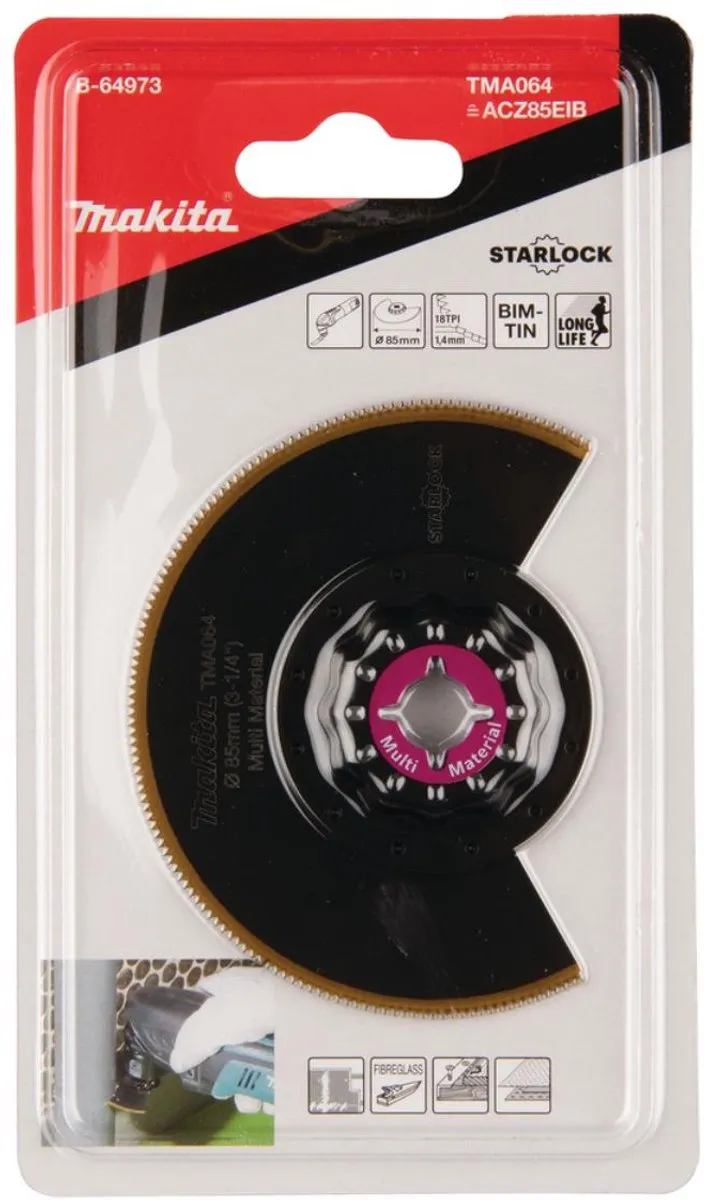 Makita TMA064 Segmentzaagblad 85mm - Multi materiaal