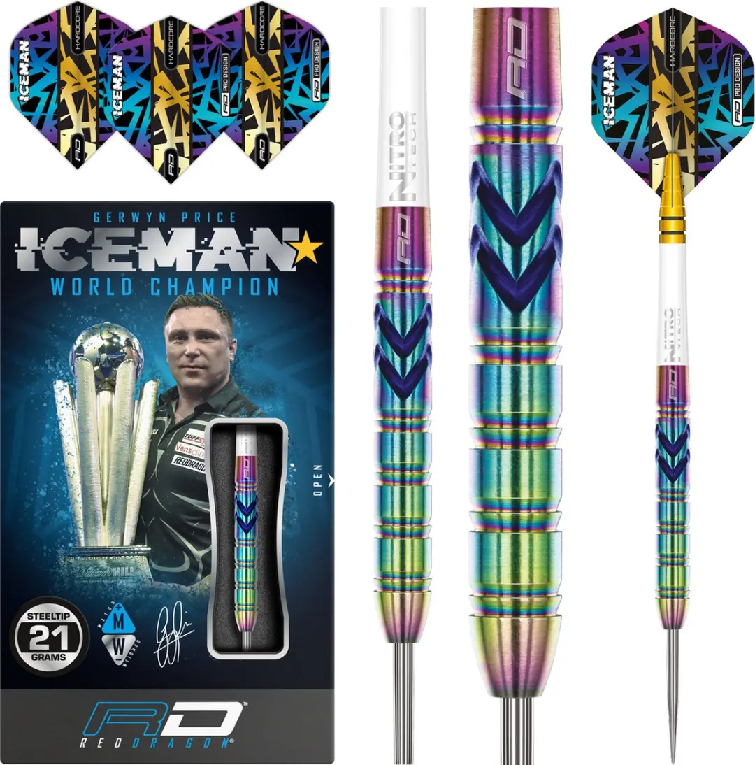Red Dragon Gerwyn Price Ionic 90% Dartpijlen - 3 Stuks
