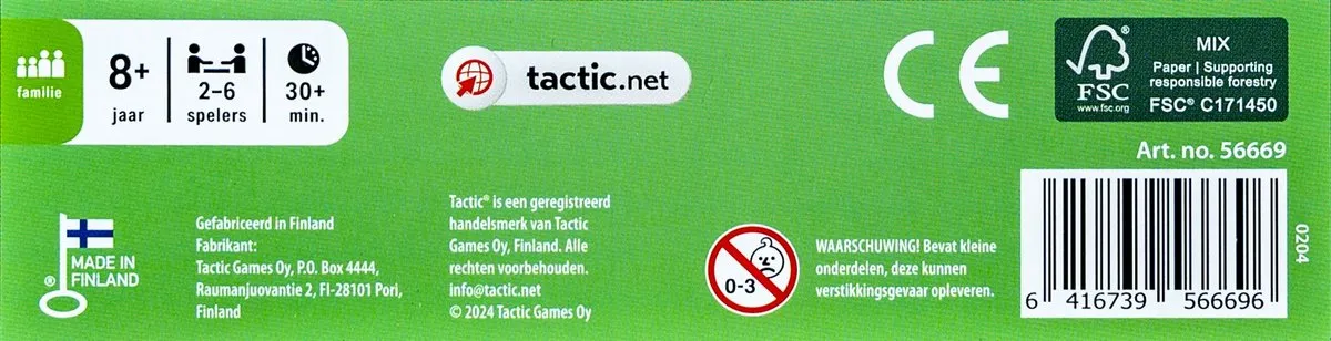 Tactic Dieren van de Wereld Educatief Spel 56669 - 200 Kaarten