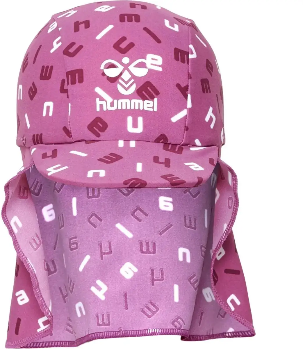 Hummel Beach Babymutsje - Rood Violet/Wit - Maat 52 - afbeelding 2 van 2