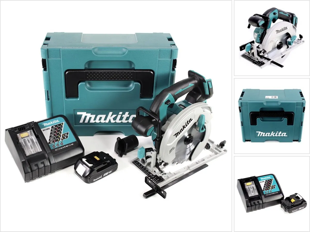 Makita DHS 680 RA1J accu-handcirkelzaag 18 V 165 mm borstelloos + 1x accu 2,0 Ah + oplader + Makpac