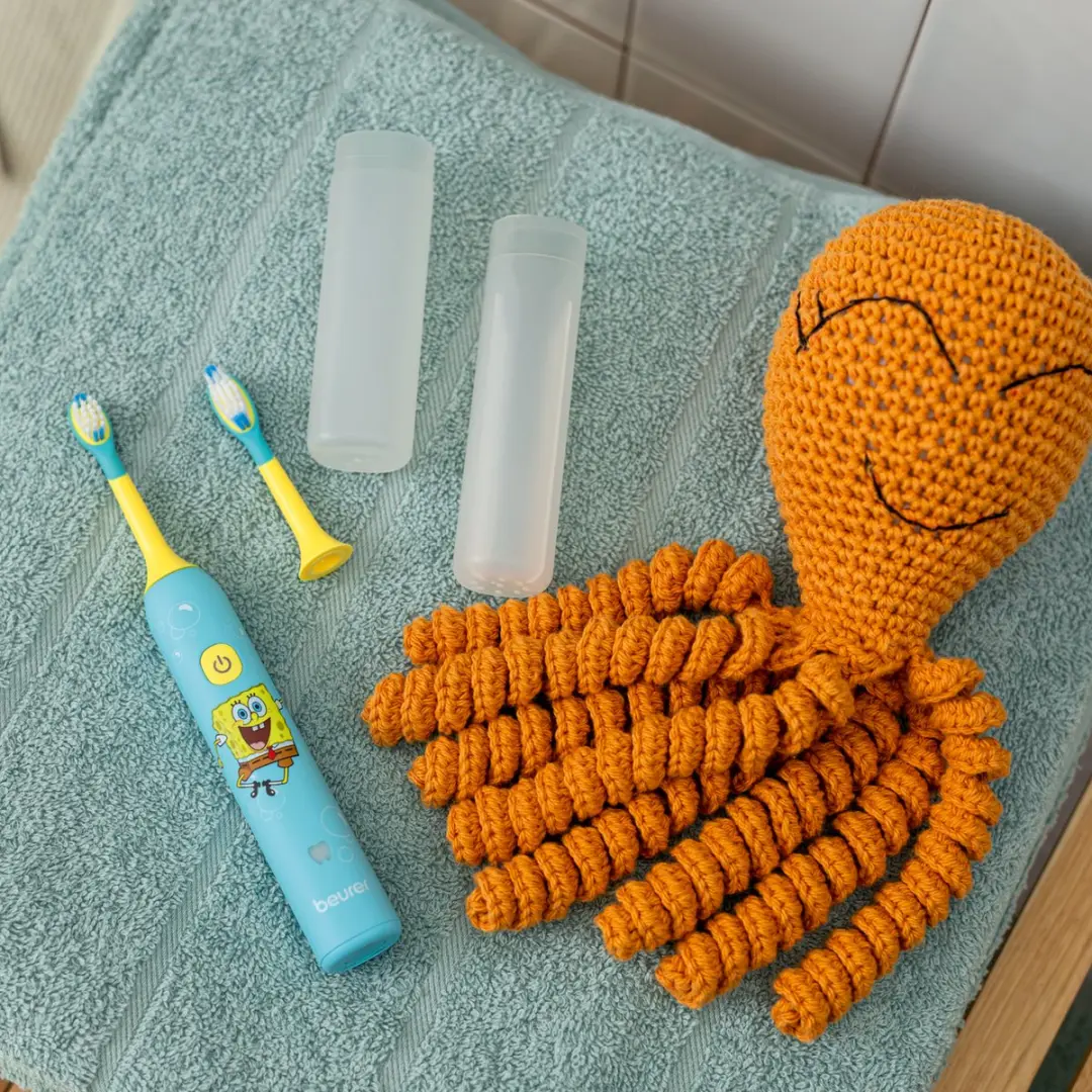 Beurer SC 11 SpongeBob Sonische Tandenborstel - Aqua Blue - 2 Opzetborstels