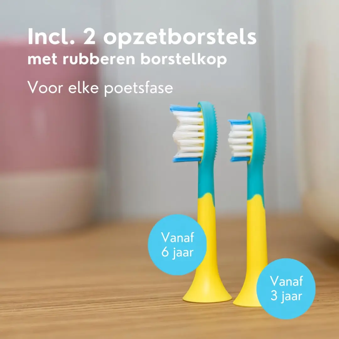 Beurer SC 11 SpongeBob Sonische Tandenborstel - Aqua Blue - 2 Opzetborstels