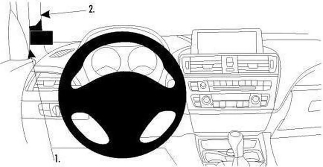 Brodit ProClip Toyota Yaris 12 Center Mount - Zwart