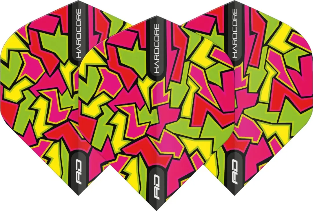 Red Dragon Hardcore Radical Red Crackle Dart Flights
