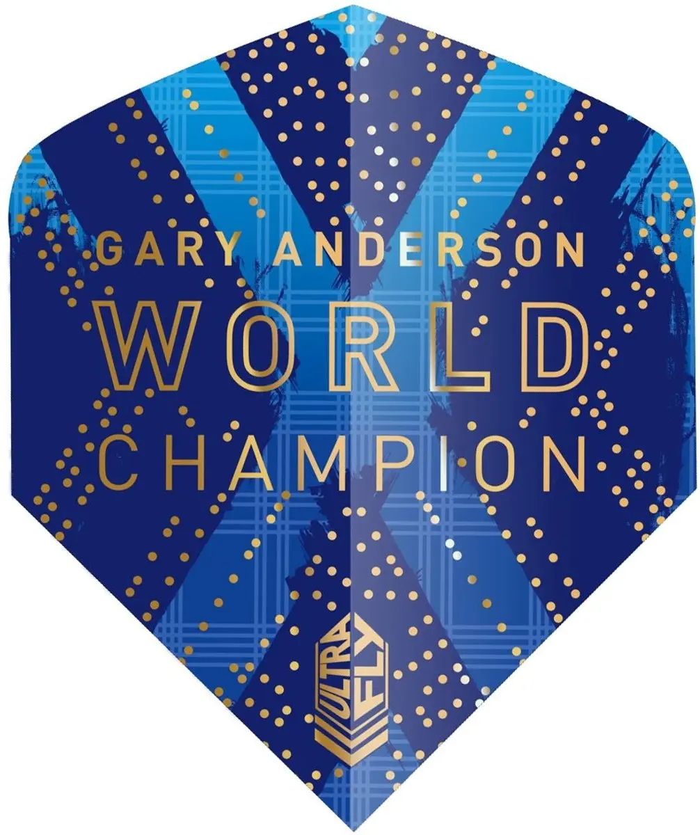 Unicorn Ultrafly Gary Anderson Phase 6 Big Wing Dartvlucht Blauw