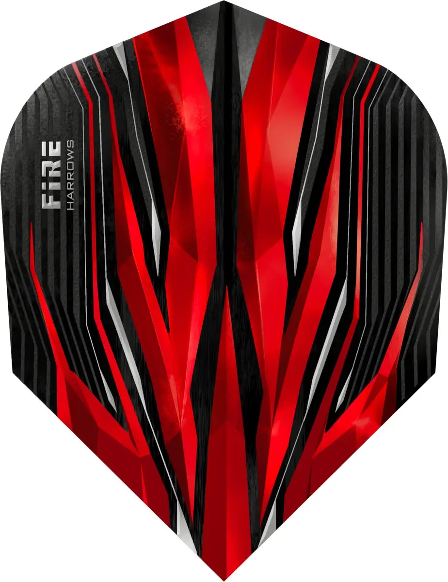 Harrows Fire Red Dart Flights HF1100