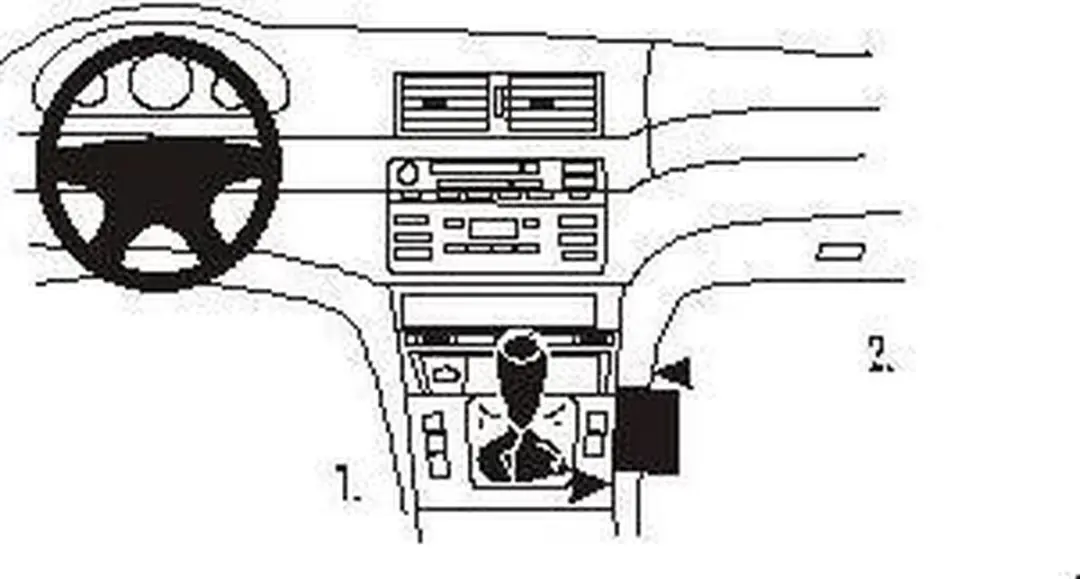 Brodit ProClip BMW 3-Serie M3 E46 Houder - Zwart