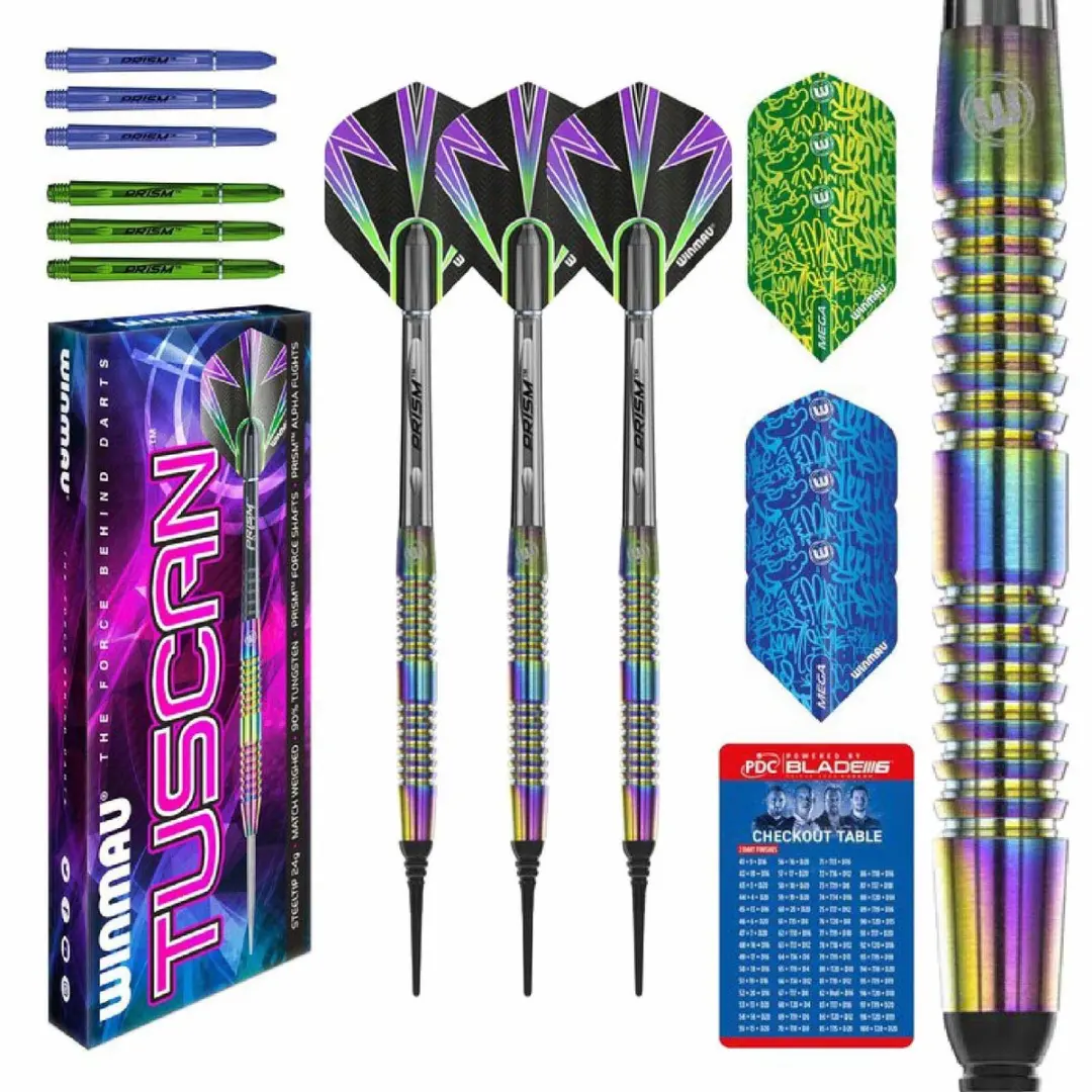 Winmau Tuscan Soft Tip Darts WM2885-DS-K