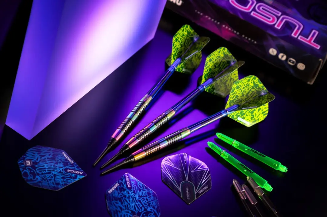 Winmau Tuscan Soft Tip Darts WM2885-DS-K - 3 Stuks - Rainbow