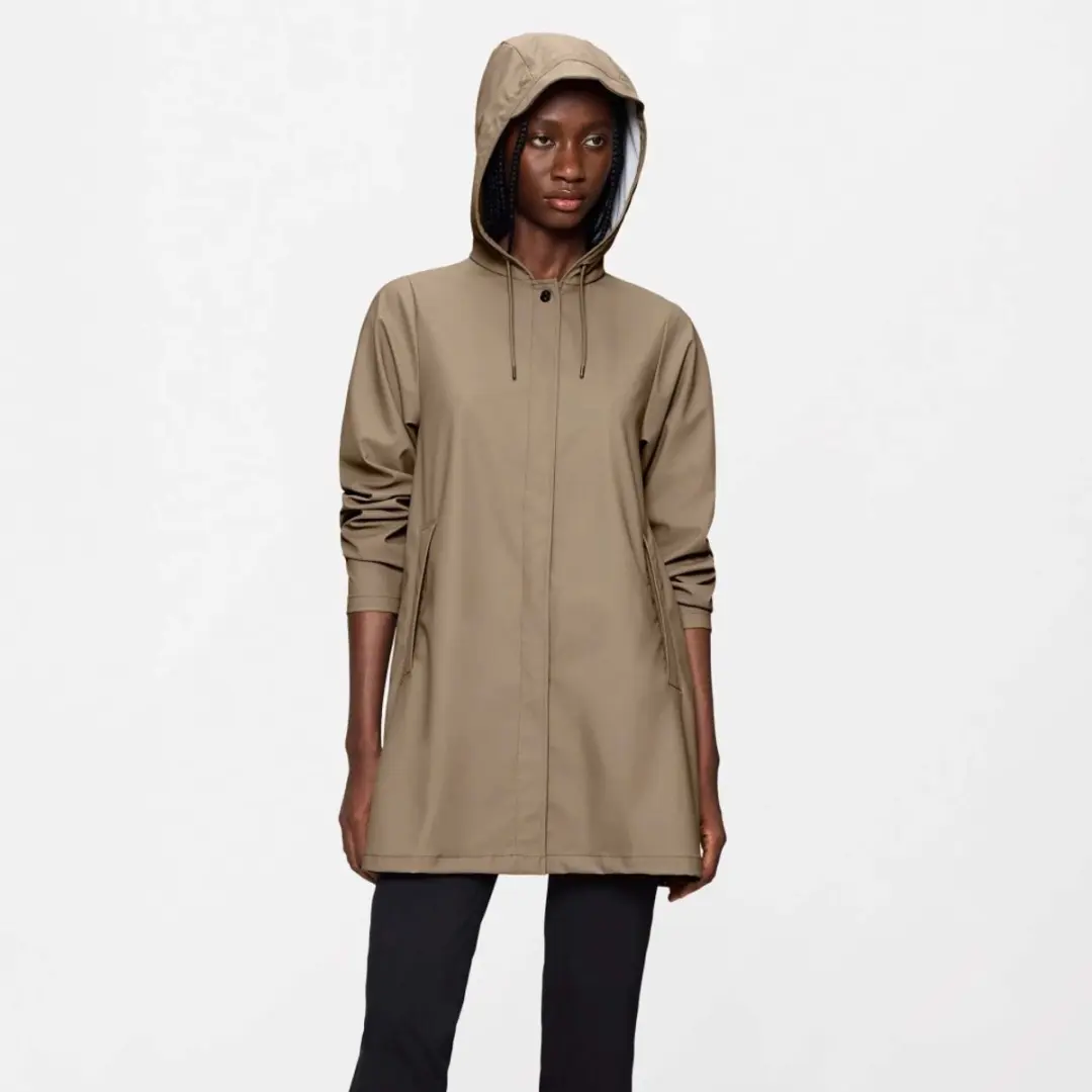 Rains Jas A-lijn - Beige