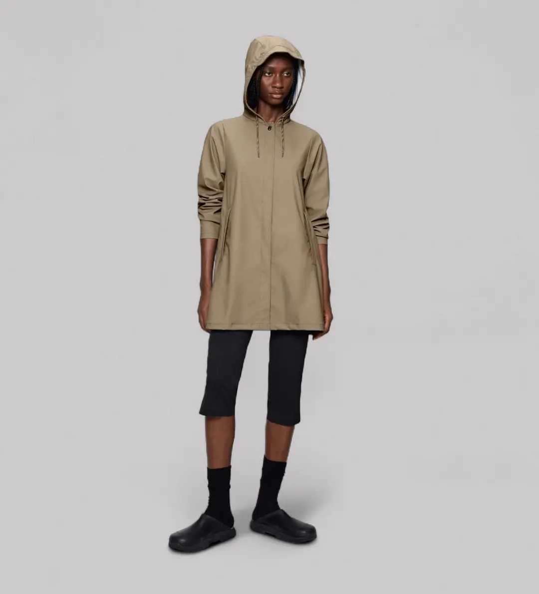 Rains Jas A-lijn - Beige