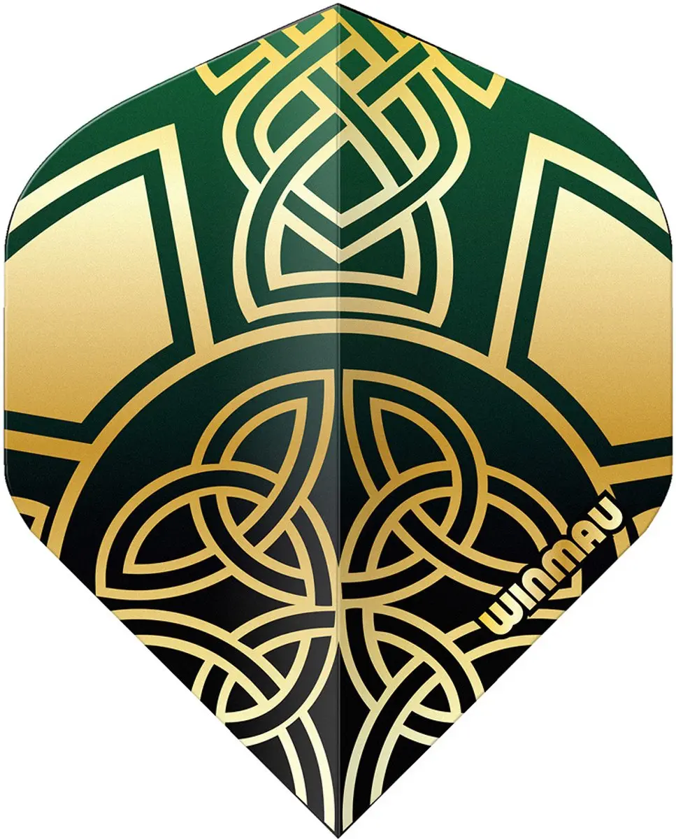 Winmau Prism Delta Dart Flights - Goud/ Groen 3 Stuks
