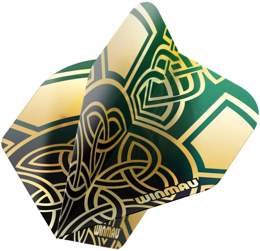 Winmau Prism Delta Dart Flights - Goud/ Groen 3 Stuks